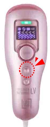 コラーゲン脱毛LVの使い方2　LEDライトスイッチ